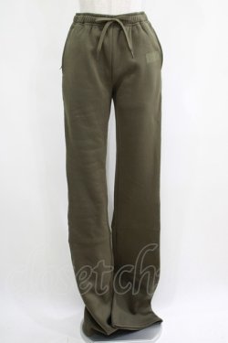 画像1: NieR Clothing / 内側防寒仕様SUPER LONG×LOOSE SWEAT PANTS  カーキ H-25-04-21-1029-PU-PA-KB-ZT093