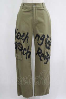 画像1: NieR Clothing / 4POCKET CLASH PAINT DENIM PANTS  カーキ H-25-04-21-1030-PU-PA-KB-ZH