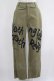 画像1: NieR Clothing / 4POCKET CLASH PAINT DENIM PANTS  カーキ H-25-04-21-1030-PU-PA-KB-ZH (1)
