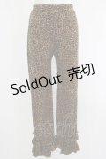 Candy Stripper / FRILL HEM PANTS  レオパード H-25-04-21-1033-PU-PA-KB-ZT107