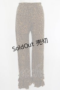 Candy Stripper / FRILL HEM PANTS  レオパード H-25-04-21-1033-PU-PA-KB-ZT107