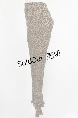 画像2: Candy Stripper / FRILL HEM PANTS  レオパード H-25-04-21-1033-PU-PA-KB-ZT107