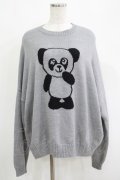 Candy Stripper / BELOVED PEPE KNIT 2 グレー H-25-04-21-1034-PU-TO-KB-ZT093