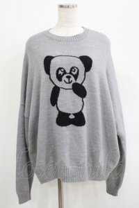 Candy Stripper / BELOVED PEPE KNIT 2 グレー H-25-04-21-1034-PU-TO-KB-ZT093