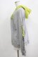 画像2: Candy Stripper / CANDYS CHUM BICOLOR HOODIE  グレー H-25-04-21-1035-PU-TO-KB-ZH (2)