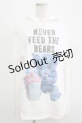 MILKBOY / NEVER FEED BEARパーカー M 白 H-25-04-21-1036-MB-TO-KB-ZH