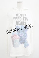 MILKBOY / NEVER FEED BEARパーカー M 白 H-25-04-21-1036-MB-TO-KB-ZH