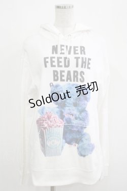 画像1: MILKBOY / NEVER FEED BEARパーカー M 白 H-25-04-21-1036-MB-TO-KB-ZH