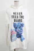 MILKBOY / NEVER FEED BEAR HOODY L ホワイト H-25-04-21-1037-MB-TO-KB-ZH