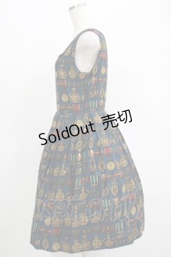 画像2: Jane Marple / ロイヤルオーダースクエアドレス  ネイビー H-25-04-21-1004-JM-OP-KB-ZH