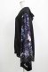 画像2: NieR Clothing / 着物風袖ZIPパーカー  黒×和柄九尾紫 H-25-04-21-1039-PU-TO-KB-ZH (2)