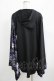 画像3: NieR Clothing / 着物風袖ZIPパーカー  黒×和柄九尾紫 H-25-04-21-1039-PU-TO-KB-ZH (3)