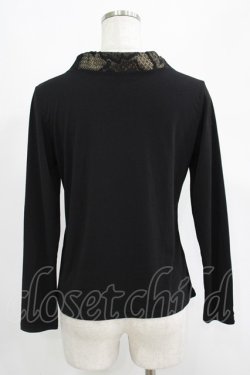 画像3: Qutie Frash / 着物衿トップス  黒×ゴールド H-25-04-21-1040-QU-TO-KB-ZH