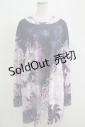 NieR Clothing / プリントプルパーカー  総柄プリント紫 H-25-04-21-1042-PU-TO-KB-ZH