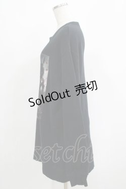 画像2: NieR Clothing / プリントSWEAT   黒 H-25-04-21-1043-PU-TO-KB-ZH