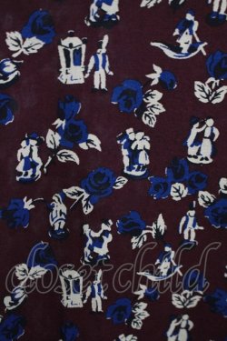 画像4: Jane Marple Dans Le Salon / Dance with rosesのラッフルフリルブラウス  ボルドー H-25-04-21-1049-JM-BL-KB-ZH