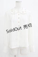 Jane Marple / Grimm embroideryブラウス M アイボリー H-25-04-21-1052-JM-BL-KB-ZH