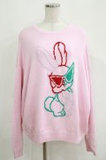 Candy Stripper / COOL BUNNY KNIT  ピンク H-25-04-21-1056-PU-TO-KB-ZT093