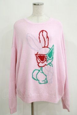 画像1: Candy Stripper / COOL BUNNY KNIT  ピンク H-25-04-21-1056-PU-TO-KB-ZT093