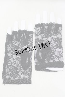 画像1: DANGERFIELD / レース手袋  黒 H-25-04-21-1066-PU-ZA-KB-ZH