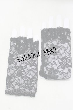 画像2: DANGERFIELD / レース手袋  黒 H-25-04-21-1066-PU-ZA-KB-ZH