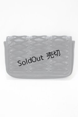 画像1: CLUB EXX / レースアップポーチ  黒 H-25-04-21-1067-PU-ZA-KB-ZH