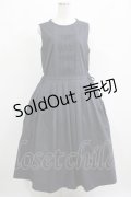 Jane Marple Dans Le Salon / Cold mercerized clothノースリーブドレス M ダークネイビー H-25-04-21-1007-JM-OP-KB-ZH