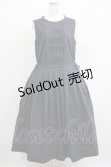 Jane Marple Dans Le Salon / Cold mercerized clothノースリーブドレス M ダークネイビー H-25-04-21-1007-JM-OP-KB-ZH