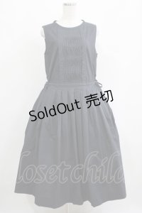 Jane Marple Dans Le Salon / Cold mercerized clothノースリーブドレス M ダークネイビー H-25-04-21-1007-JM-OP-KB-ZH