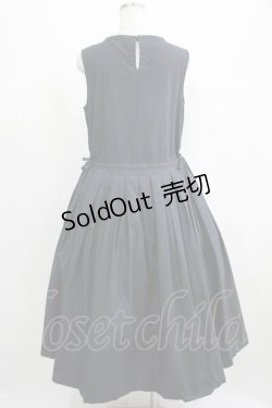 画像3: Jane Marple Dans Le Salon / Cold mercerized clothノースリーブドレス M ダークネイビー H-25-04-21-1007-JM-OP-KB-ZH