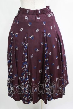 画像3: Jane Marple Dans Le Salon / Dance with roses gored skirt  ボルドーミックス H-25-04-21-1010-JM-SK-KB-ZH