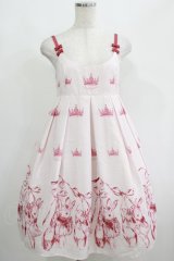 Emily Temple cute / Crown BUNNYキャミワンピース  ピンク H-25-04-21-1012-ET-OP-KB-ZH