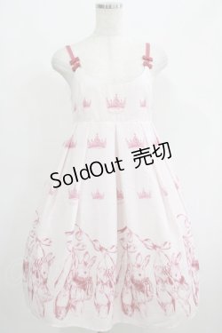 画像1: Emily Temple cute / Crown BUNNYキャミワンピース  ピンク H-25-04-21-1012-ET-OP-KB-ZH