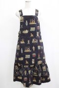Jane Marple / Toy museumサロペットスカート  ネイビー H-25-04-21-1015-JM-OP-KB-ZH