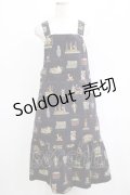 Jane Marple / Toy museumサロペットスカート  ネイビー H-25-04-21-1015-JM-OP-KB-ZH