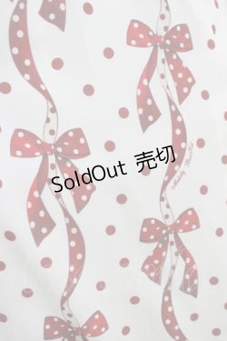 画像4: Melody BasKet / ドットリボン結びのジャンパースカート  オフ×レッド H-25-04-21-1002-LO-OP-KB-ZH