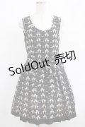 Jane Marple / Golden gooseジャガードのミニドレス  ブラック H-25-04-21-1021-JM-OP-KB-ZH