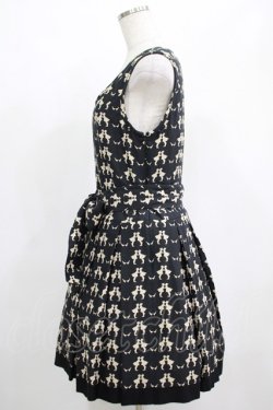 画像2: Jane Marple / Golden gooseジャガードのミニドレス  ブラック H-25-04-21-1021-JM-OP-KB-ZH