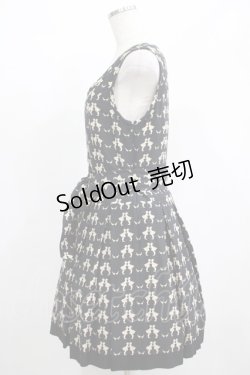 画像2: Jane Marple / Golden gooseジャガードのミニドレス  ブラック H-25-04-21-1021-JM-OP-KB-ZH