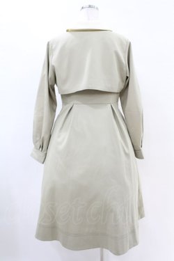画像2: Fi.n.t / ステッチ使いクレリックレイヤードワンピース Free L/KHAKI H-25-04-21-007-CA-OP-NS-ZH