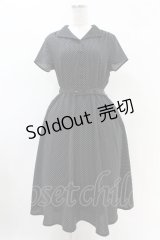 F&A / ドット柄フレンチスリーブワンピース Free ブラック H-25-04-21-009-LO-OP-NS-ZH