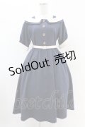 an another angelus / オフショルバイカラーワンピース Free NAVY H-25-04-21-010-CA-OP-NS-ZH