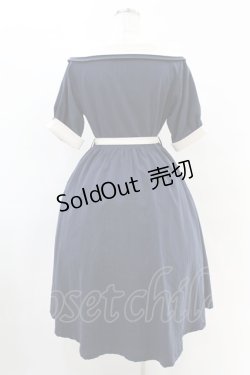 画像2: an another angelus / オフショルバイカラーワンピース Free NAVY H-25-04-21-010-CA-OP-NS-ZH