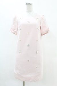 LODISPOTTO / ビジューワンピース M ピンク H-25-04-21-014-LO-OP-NS-ZH