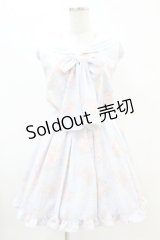 LIZ LISA / マーメイド柄セーラーワンピース Free サックス H-25-04-21-017-LO-OP-NS-ZH