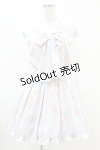 LIZ LISA / マーメイド柄セーラーワンピース Free サックス H-25-04-21-017-LO-OP-NS-ZH