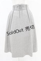 an another angelus / フロントレースアップヘリンボーンスカート Free CHARCOAL H-25-04-21-024-CA-SK-NS-ZH