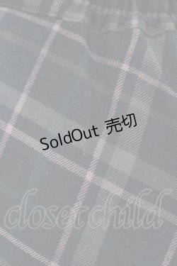 画像3: an another angelus / ダブルベルトビッグチェックフレアースカート Free NAVY H-25-04-21-026-CA-SK-NS-ZH