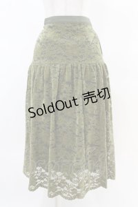 an another angelus / フロッキーレースギャザースカート Free GREEN H-25-04-21-030-CA-SK-NS-ZH