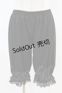 m petit by misako / AM5分裾レースペチパンツ M-L ブラック H-25-04-21-034-LO-PA-NS-ZH